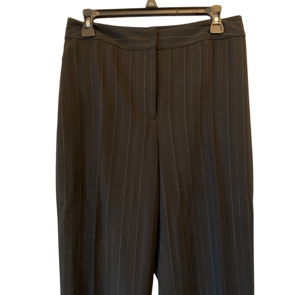 Rafaella Black Pinstripe Women's size 6 Dressy Career Work Pants Trousers - Picture 2 of 6